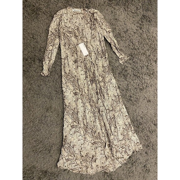 Reformation NEW Jaz Wrap Midi Dress In Python Size XS - Picture 12 of 16